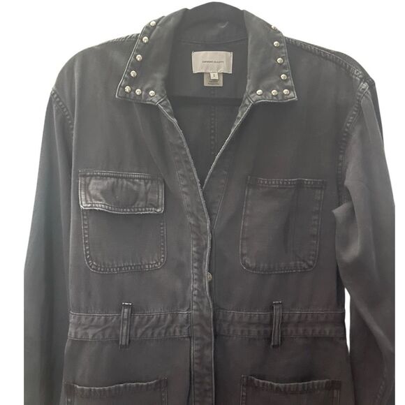 Current Elliott Debbie Dress Black Denim Dress Size 2 - Picture 2 of 5